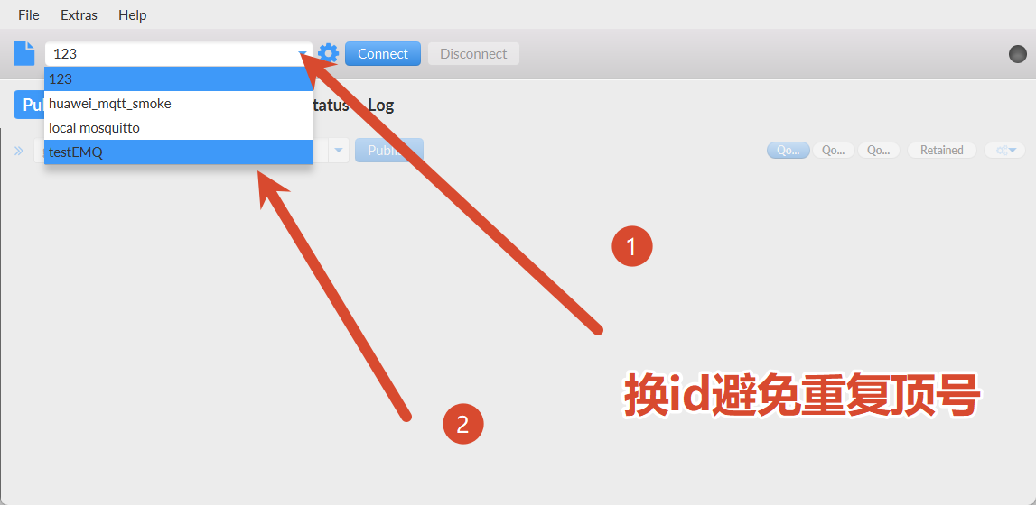 MQTT 配置界面 2